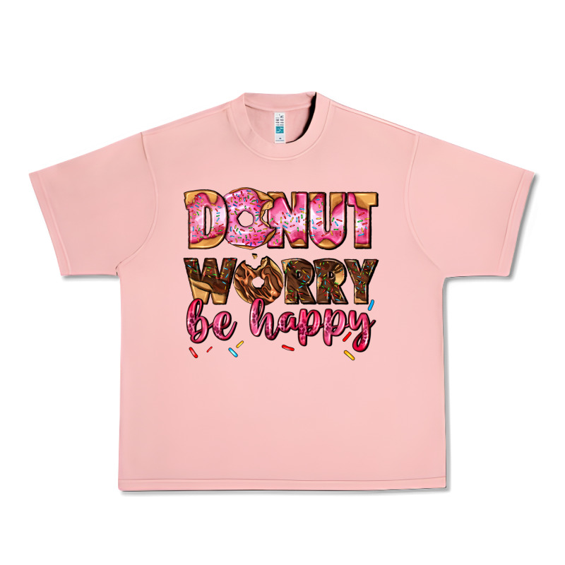 Donut Worry Be Happy Urban Heavy Tee by AdoDesignShop | Teevron