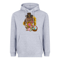 Heather Grey Western Rabbit with sunflowers Easter Day Heavyweight Hoodie - HowdyJamesFarm