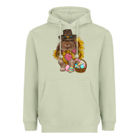 Matcha Western Rabbit with sunflowers Easter Day Heavyweight Hoodie - HowdyJamesFarm
