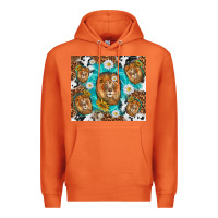 Carrot lion with leopard and cowhide pattern Premium Hoodie - TumblerDesignByShophia