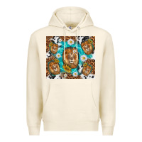 Tofu lion with leopard and cowhide pattern Premium Hoodie - TumblerDesignByShophia