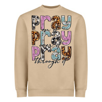 Mushroom pray on it pray over it pray through it Heavyweight Sweatshirt - NancyCooperArtShop