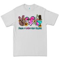 Dove Grey peace love hair stylist Premium Tee - AdoDesignShop