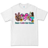 White peace love hair stylist Premium Tee - AdoDesignShop