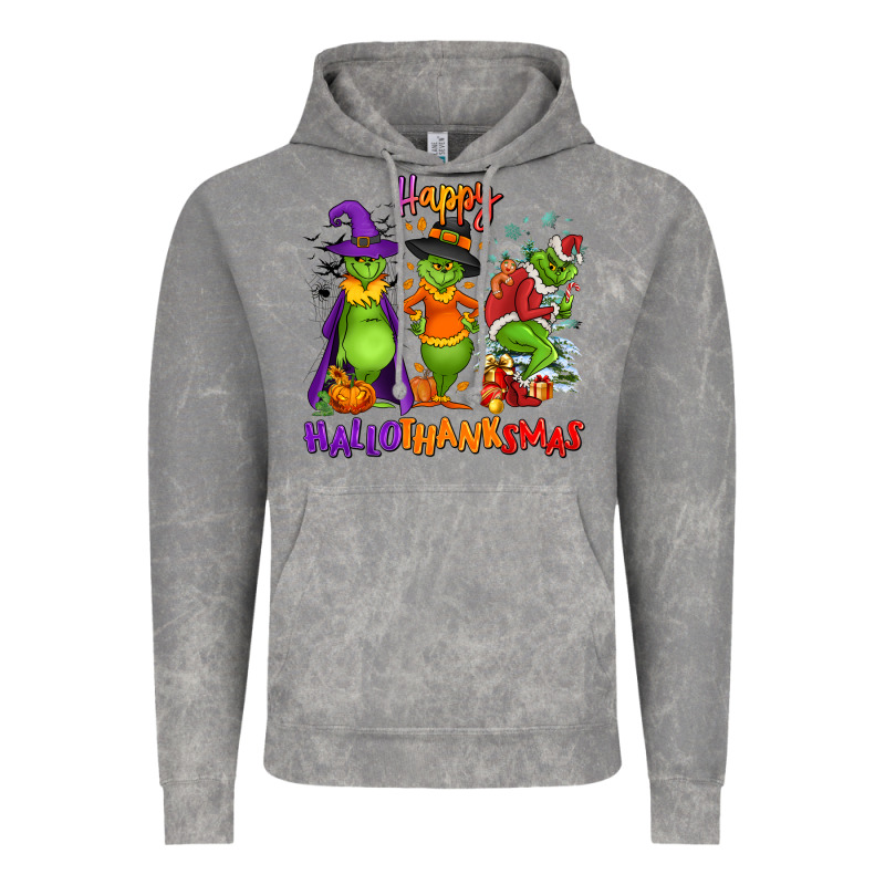 Happy Hallothanksmas Vintage Hoodie by NancyCooperArtShop | Teevron