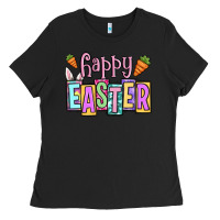 Black Easter Day Happy Easter Ladies Tee - OliviaCreatesArt