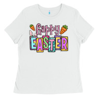 White Easter Day Happy Easter Ladies Tee - OliviaCreatesArt