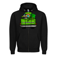 Black St Patrick's Day Truck Zipper Hoodie - Bettercallsaul