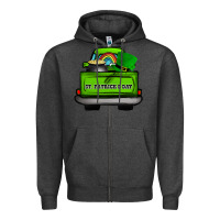 Charcoal Heather St Patrick's Day Truck Zipper Hoodie - Bettercallsaul