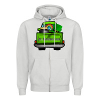 St Patrick's Day Truck Zipper Hoodie | Teevron