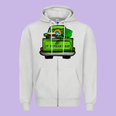 St Patrick's Day Truck Zipper Hoodie Designed By Bettercallsaul