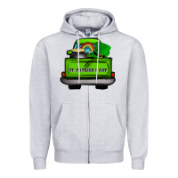 Heather Grey St Patrick's Day Truck Zipper Hoodie - Bettercallsaul