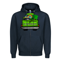 Navy St Patrick's Day Truck Zipper Hoodie - Bettercallsaul