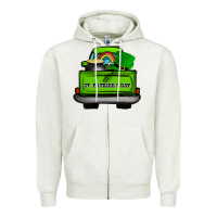 Oatmeal Heather St Patrick's Day Truck Zipper Hoodie - Bettercallsaul