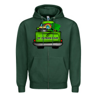 Sports Green St Patrick's Day Truck Zipper Hoodie - Bettercallsaul