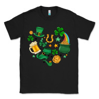 Black st. patrick heart doodle Classic Tee - MaliasSmallBusiness