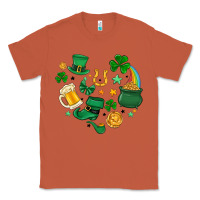 Copper st. patrick heart doodle Classic Tee - MaliasSmallBusiness