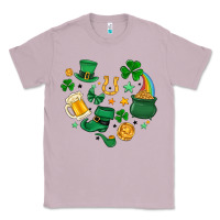 Lilac st. patrick heart doodle Classic Tee - MaliasSmallBusiness