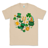 Mushroom st. patrick heart doodle Classic Tee - MaliasSmallBusiness