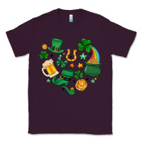 Plum st. patrick heart doodle Classic Tee - MaliasSmallBusiness