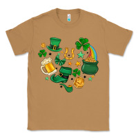 Toasted Coconut st. patrick heart doodle Classic Tee - MaliasSmallBusiness