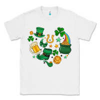 White st. patrick heart doodle Classic Tee - MaliasSmallBusiness