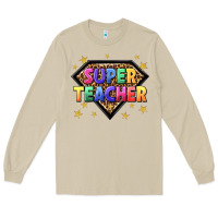 Mushroom super teacher with leopard Long Sleeve Tee - NancyCooperArtShop
