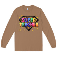 Toasted Coconut super teacher with leopard Long Sleeve Tee - NancyCooperArtShop