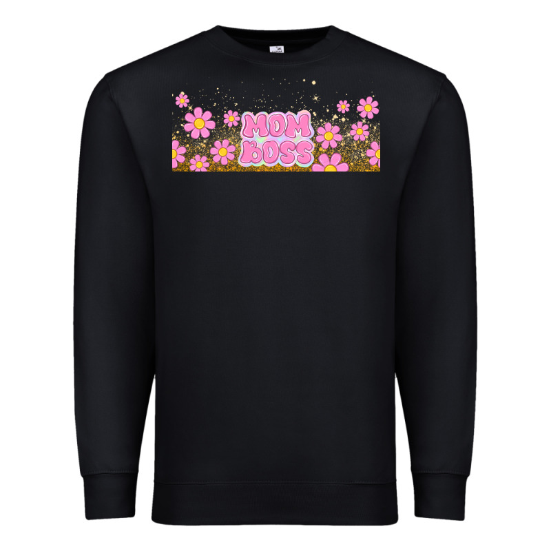 Mom Boss Daisies Premium Sweatshirt by TumblerDesignByShophia | Teevron