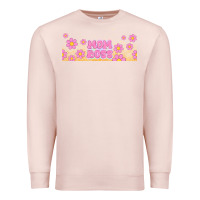 Pale Pink mom boss daisies Premium Sweatshirt - TumblerDesignByShophia