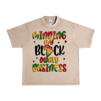 French Oak minding my black owned business Urban Heavy Tee - MaliasSmallBusiness