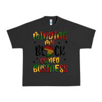 Pigment Black minding my black owned business Urban Heavy Tee - MaliasSmallBusiness