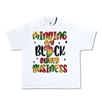 White minding my black owned business Urban Heavy Tee - MaliasSmallBusiness