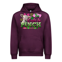 Mauve Wine too cute to pinch Urban Hoodie - FaDigitalArtStudio