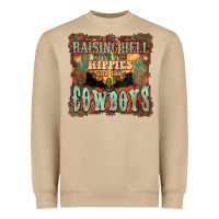 Raising Hell With The Hippies And The Cowboys Heavyweight Sweatshirt | Teevron