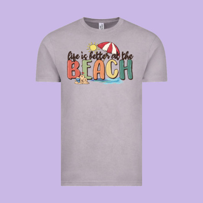 Life Is Better At The Beach Vintage Tee Designed By Maliassmallbusiness