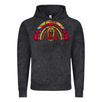 Vintage Black lady of guadalupe rainbow Vintage Hoodie - Jasminsmagicworld