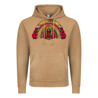 Vintage Camel lady of guadalupe rainbow Vintage Hoodie - Jasminsmagicworld
