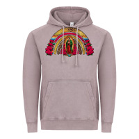 Vintage Zinc lady of guadalupe rainbow Vintage Hoodie - Jasminsmagicworld