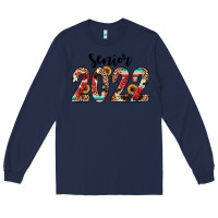 Navy senior 2022 western Long Sleeve Tee - JahusDesignShop