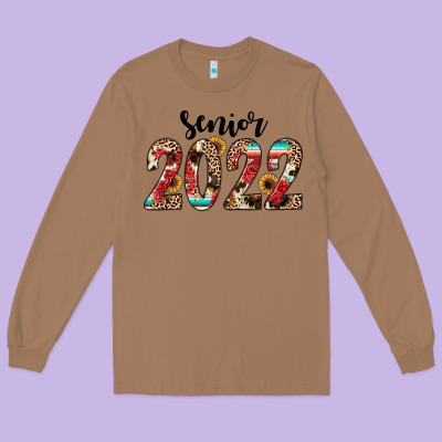 Senior 2022 Western Long Sleeve Tee Designed By Jahusdesignshop