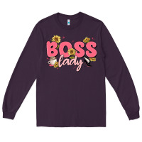 Plum boss lady Long Sleeve Tee - MaliasSmallBusiness