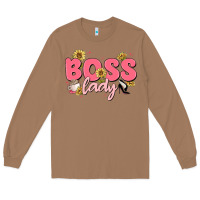 Toasted Coconut boss lady Long Sleeve Tee - MaliasSmallBusiness