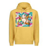 Antique Gold easter day rabbit Premium Hoodie - TumblerDesignByShophia