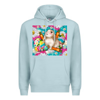 Blue Mist easter day rabbit Premium Hoodie - TumblerDesignByShophia