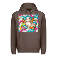 Coffee easter day rabbit Premium Hoodie - TumblerDesignByShophia