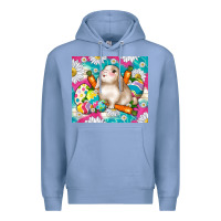 Colony Blue easter day rabbit Premium Hoodie - TumblerDesignByShophia