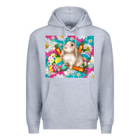 Heather Grey easter day rabbit Premium Hoodie - TumblerDesignByShophia