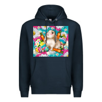 Navy easter day rabbit Premium Hoodie - TumblerDesignByShophia