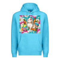Ocean Blue easter day rabbit Premium Hoodie - TumblerDesignByShophia